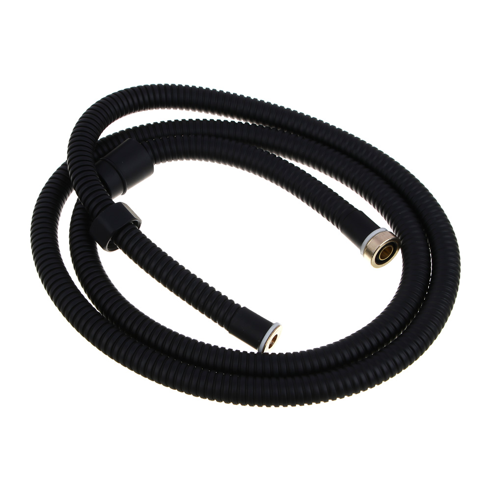 RAIN Шланг для душа, 150см, 1/2"(Имп)-1/2"(Имп), сталь, латунь, EPDM, антитвист, черный - #1