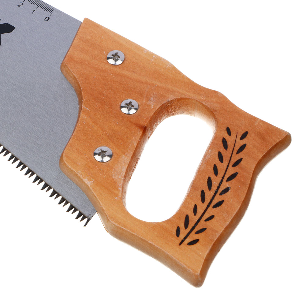 ЕРМАК Ножовка по дереву, 450 мм, 7-8 ТРI, каленый зуб, линейка, деревянная рукоятка - #3