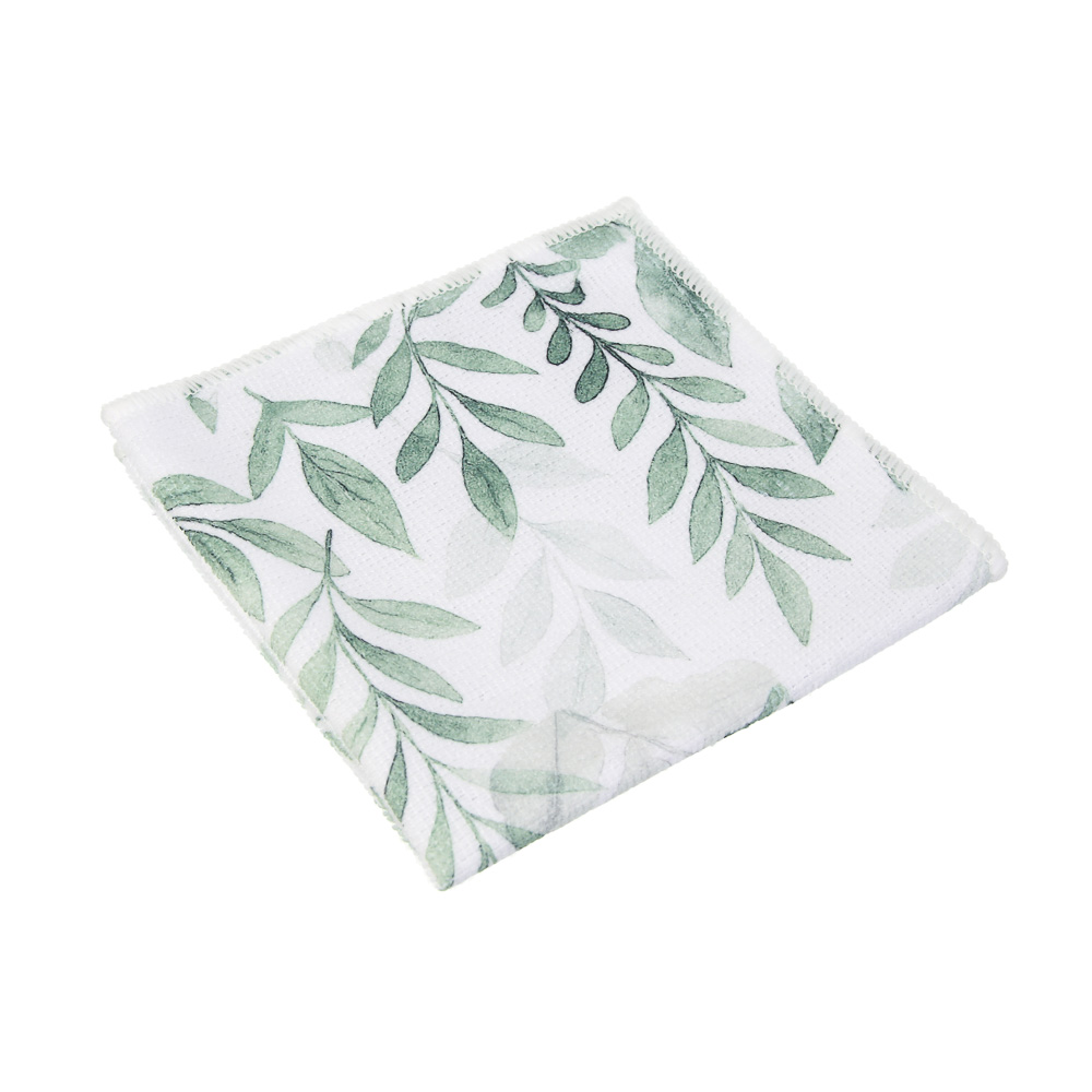 Набор салфеток из микрофибры тм VETTA Ботаника, 30х30 см, 200г/кв.м, полиэстер, 3 цвета, 6 шт - #8