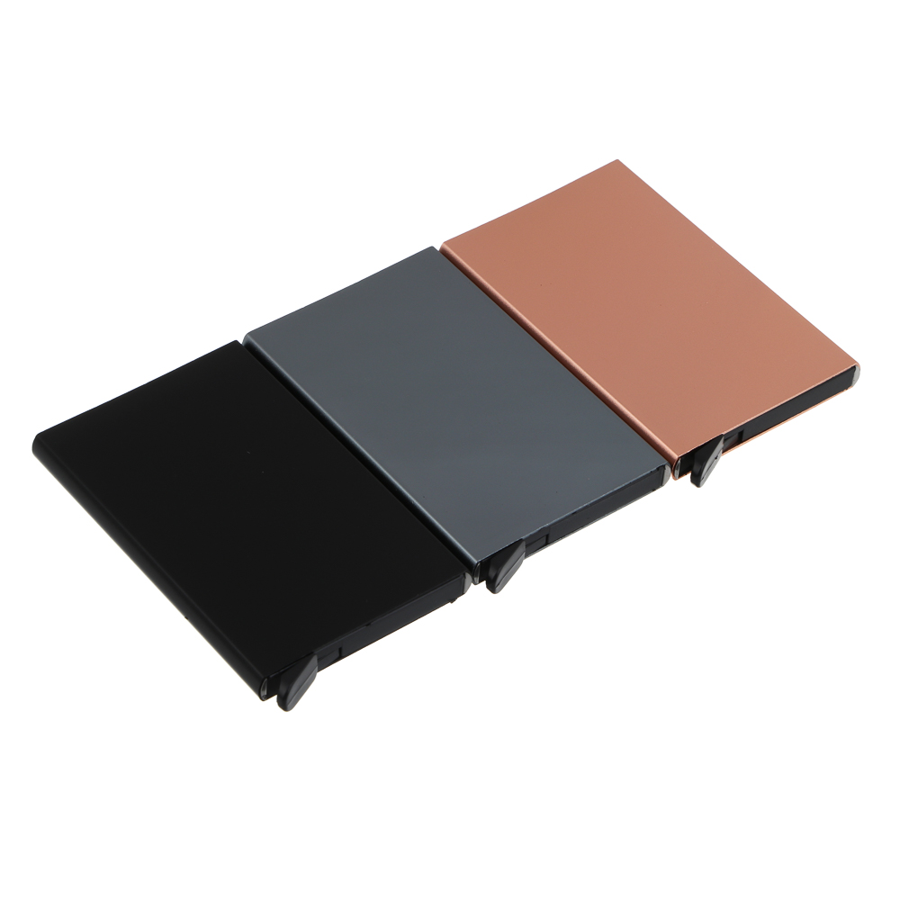 Кардхолдер с выдвижным механизмом на 8 карт тм ЮL, алюминий, пластик, 9,5х6,3см, 3 цвета - #1