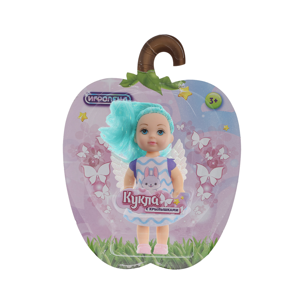 ИГРОЛЕНД Кукла с крылышками и цветн.волосами, 11 см, ABS, PVC, полиэстер, 13,5х4,5х18 см, 6 дизайнов - #7