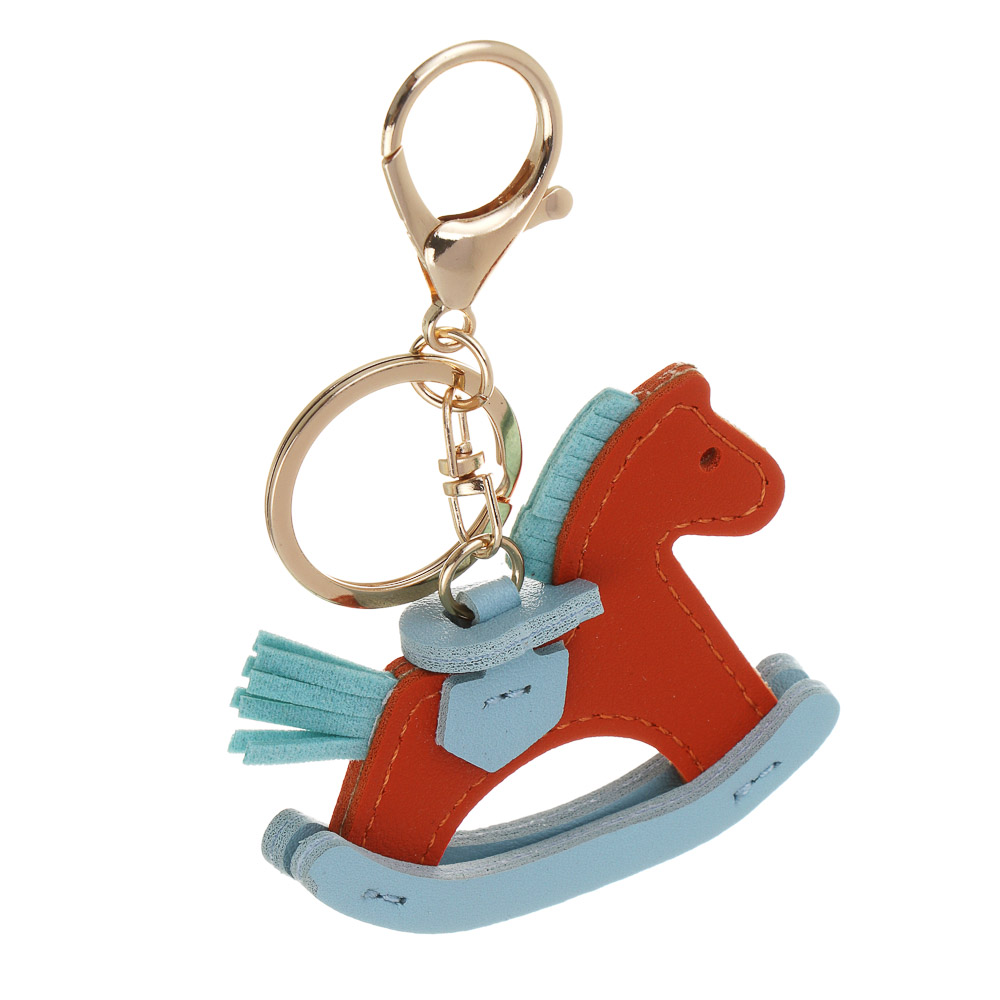СНОУ БУМ Брелок лошадка иск.кожа коричневая, 7,5 см - #3