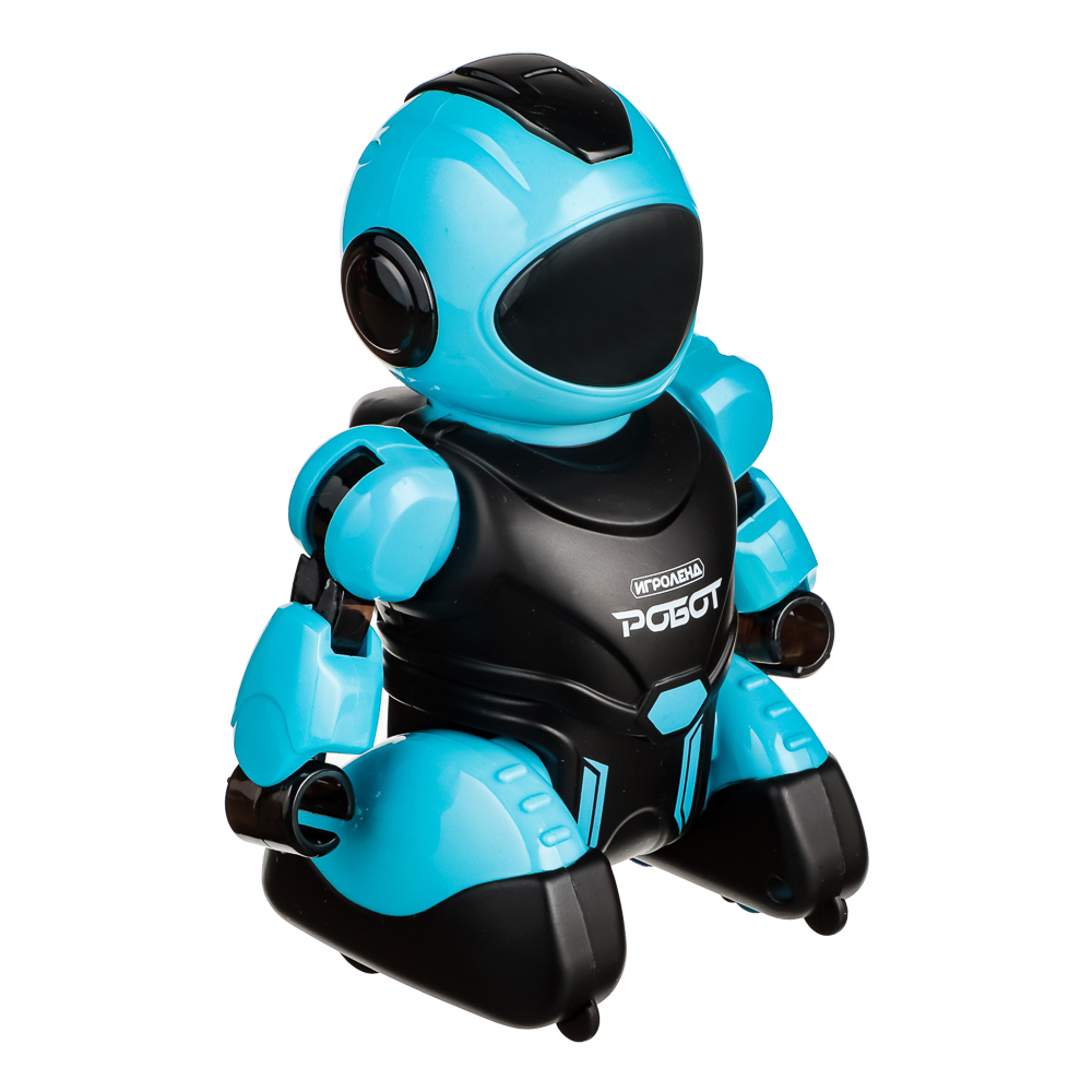 ИГРОЛЕНД Игрушка в виде робота "Минибот", свет, звук, движение, ABS, ЗУ, АКБ, 2хААА, 26,2х19,3х7,9см - #3