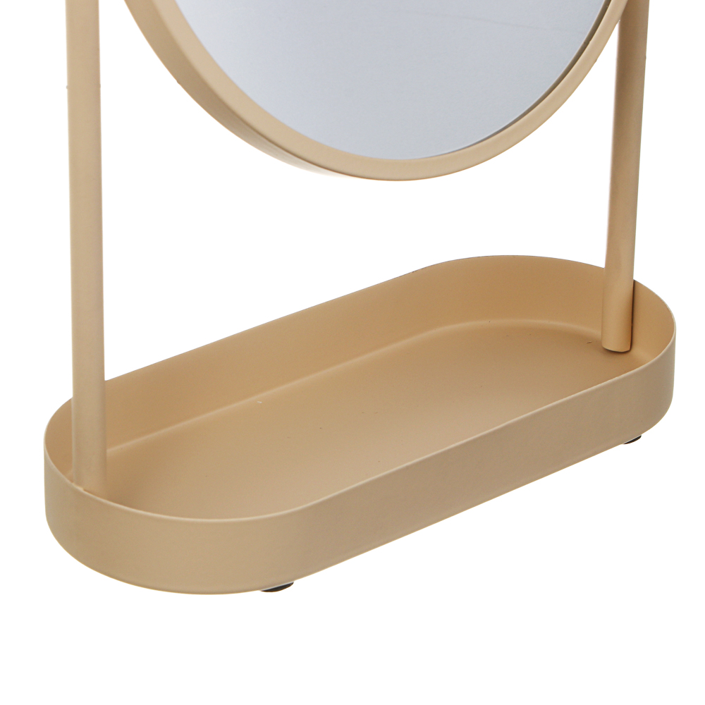 Зеркало в железной оправе тм VETTA Монтана, бежевый, 18,5x8,2x25см - #3