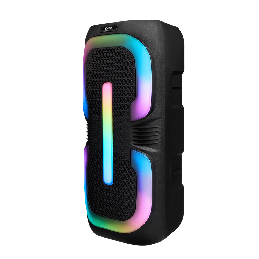 FORZA Колонка беспроводная Radiance, 20Вт,светомузыка,2400мАч,TWS,USB,BT 5.3,ВШГ 46x20x20см, черный - #4