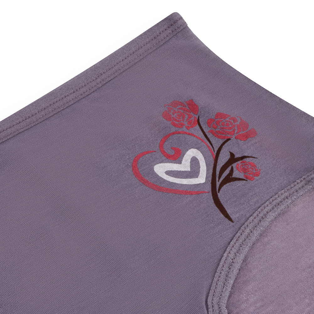 Трусы женские макси с принтом, р.50-52, 95% хлопок, 5% спандекс, Cotton #6001 - #3