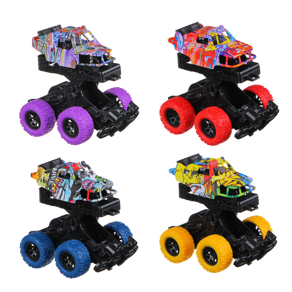 ИГРОЛЕНД Машина "Бигфут инерционный", ABS, 10х8,5х9см, 4 дизайна - #2