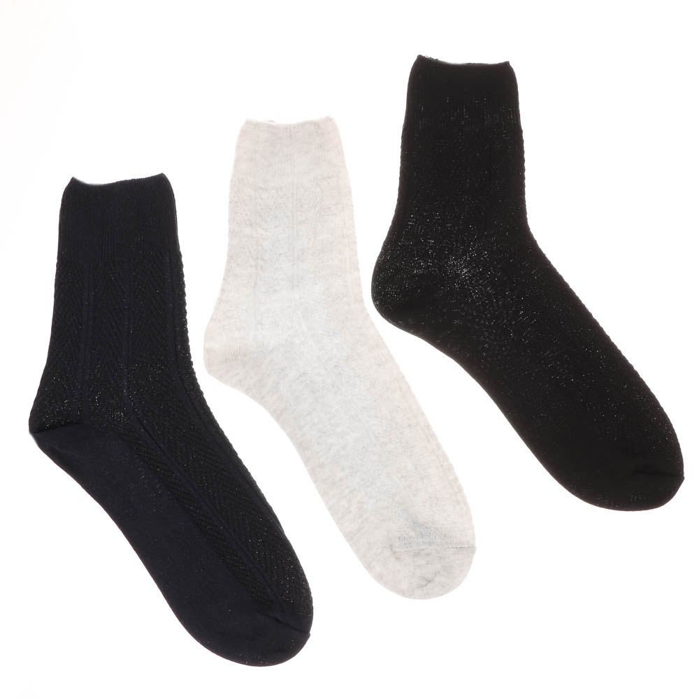 Носки с ослабленной резинкой GALANTE, р. 25, 80% хлопок, 17% полиамид, 3% эластан, цвета в ас-те - #4