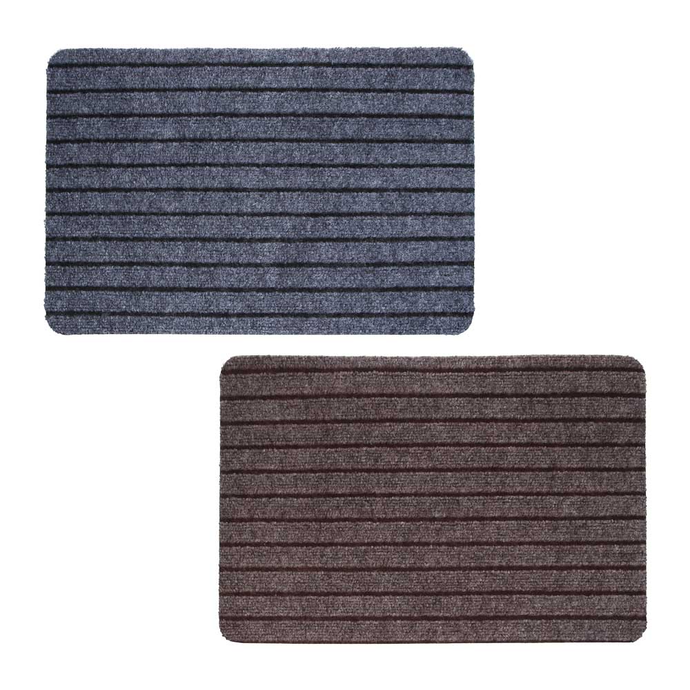Коврик придверный тм VETTA Fiber, полиэстер, 38х58 см, 2 цвета - #1