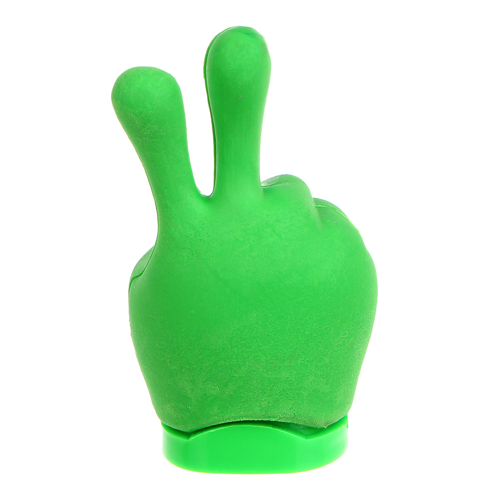 Точилка для карандашей с ластиком, "Камень-ножницы-бумага", пластик, ТПР, 9 дизайнов - #5