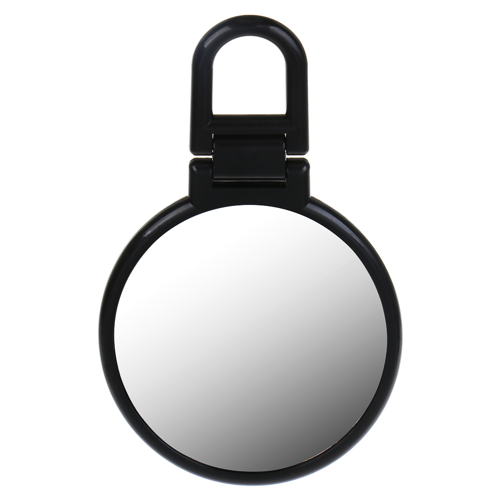 Зеркало настольное складное тм ЮНИLOOK Леон, зум х1,х2, пластик, стекло, 15,5х9,3х0,8см, черный - #2