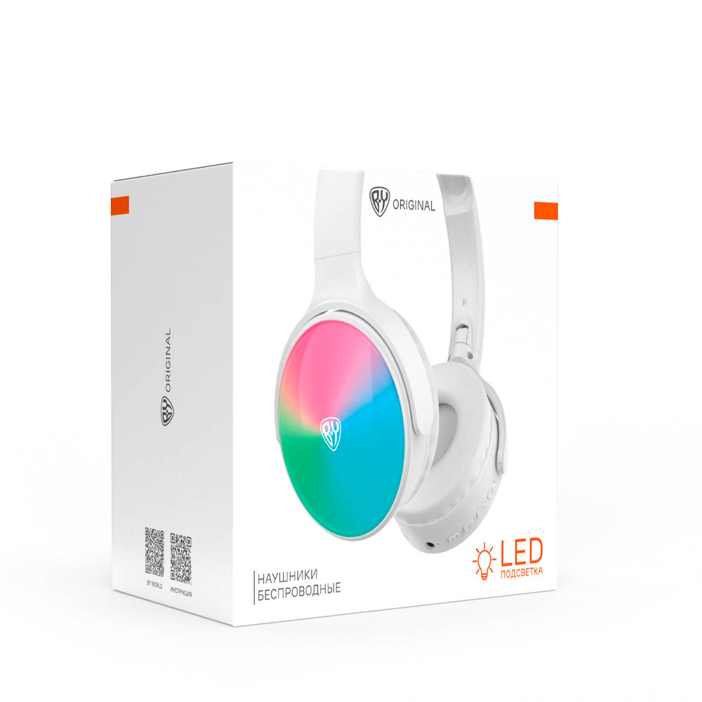 Наушники беспроводные полноразмерные BY PopKids, 300мАч, BT5.4, белый - #2