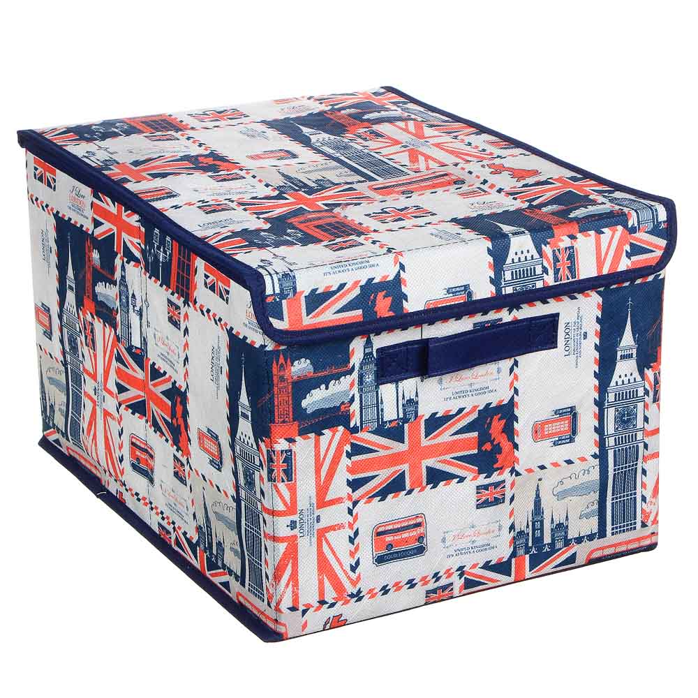 VETTA Английский стиль Кофр для хранения с крышкой, 30х40х25см, спанбонд, 2 дизайна - #2