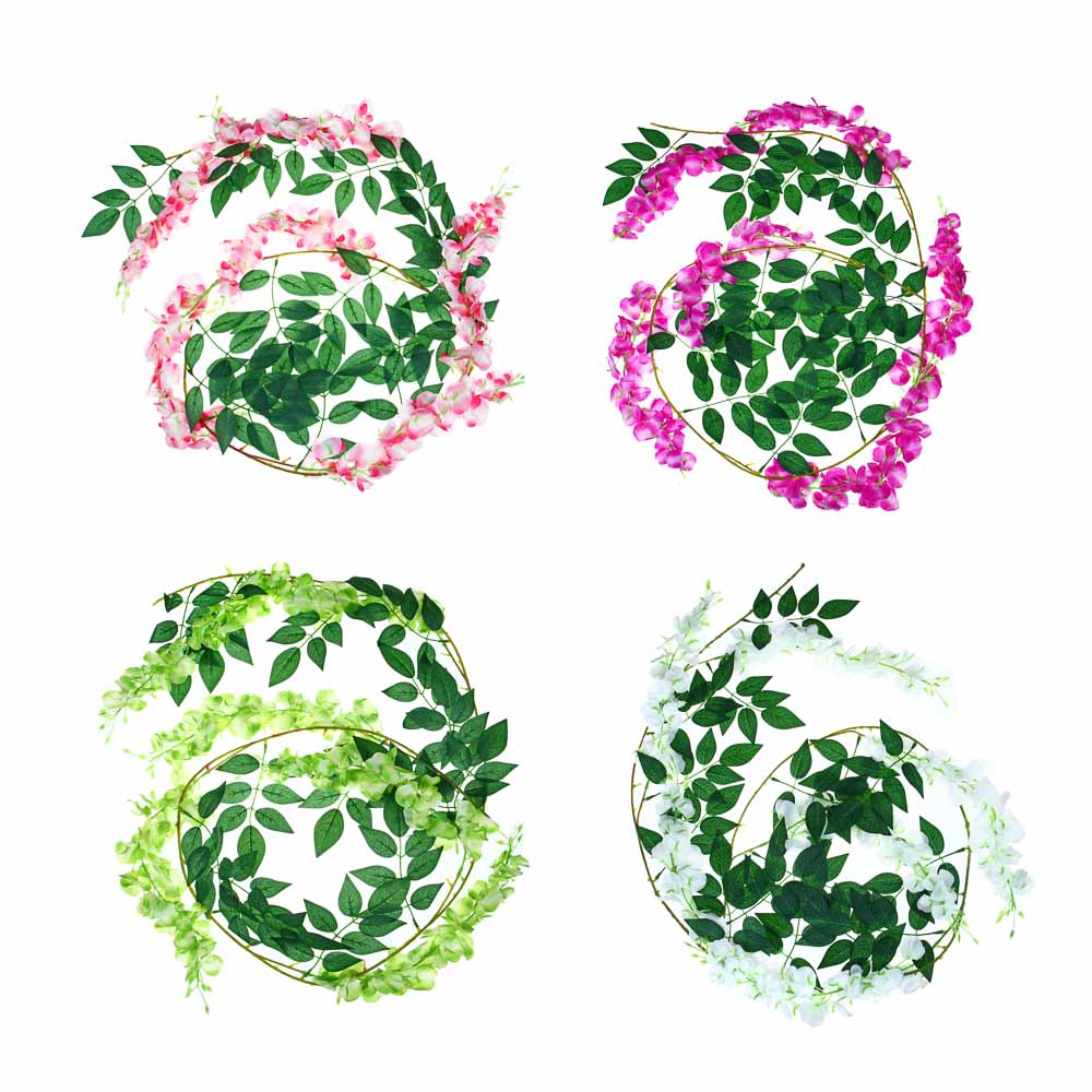 Лиана декоративная с цветами LaDecor, 170 см, 4 цвета - #1