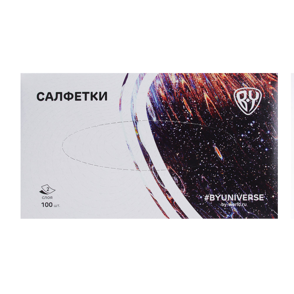 BY Салфетки бумажные non-stop в коробке 2сл 100л - #2