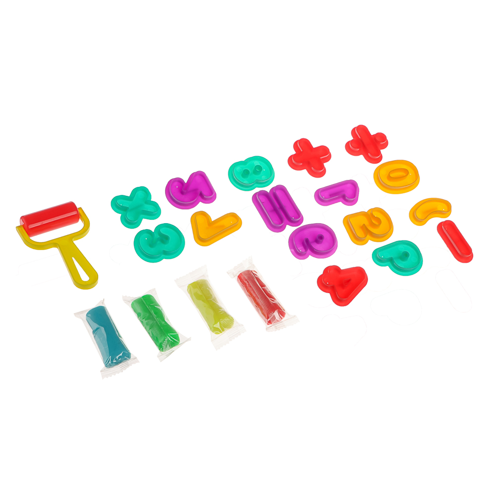 ХОББИХИТ Набор для лепки с формочками, полимер, ABS, 17х21х4см, 4 дизайна - #14