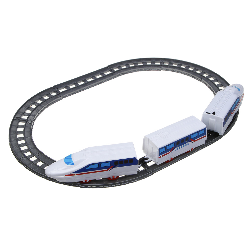 ИГРОЛЕНД Железная дорога "Скоростной экспресс", PP, PS, движение, 2хАА, 28х20х5см, 2 дизайна - #9