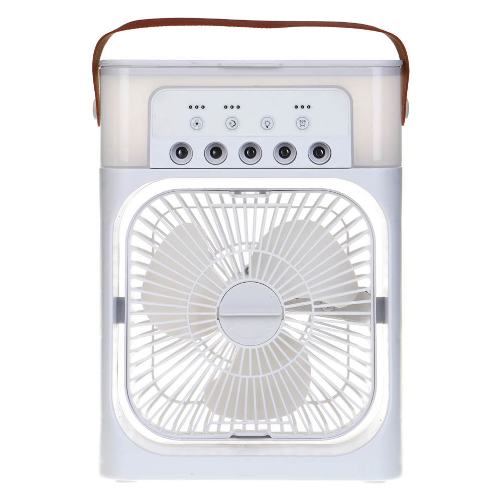 Вентилятор настольный с увлажнителем тм LEBEN 6Вт, 5в/1.2А, 24.5x18.5см, USB-кабель, белый - #1