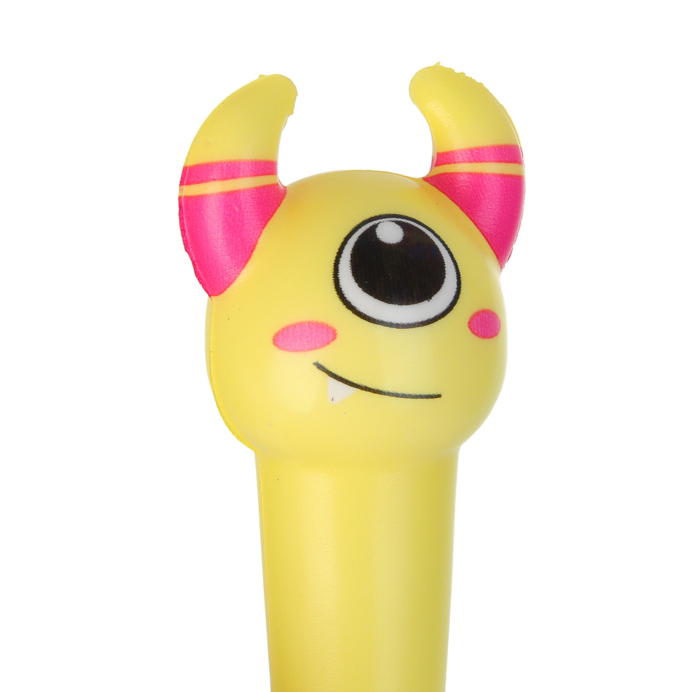 Ручка-мялка шариковая синяя, в форме монстрика, 4 дизайна - #5