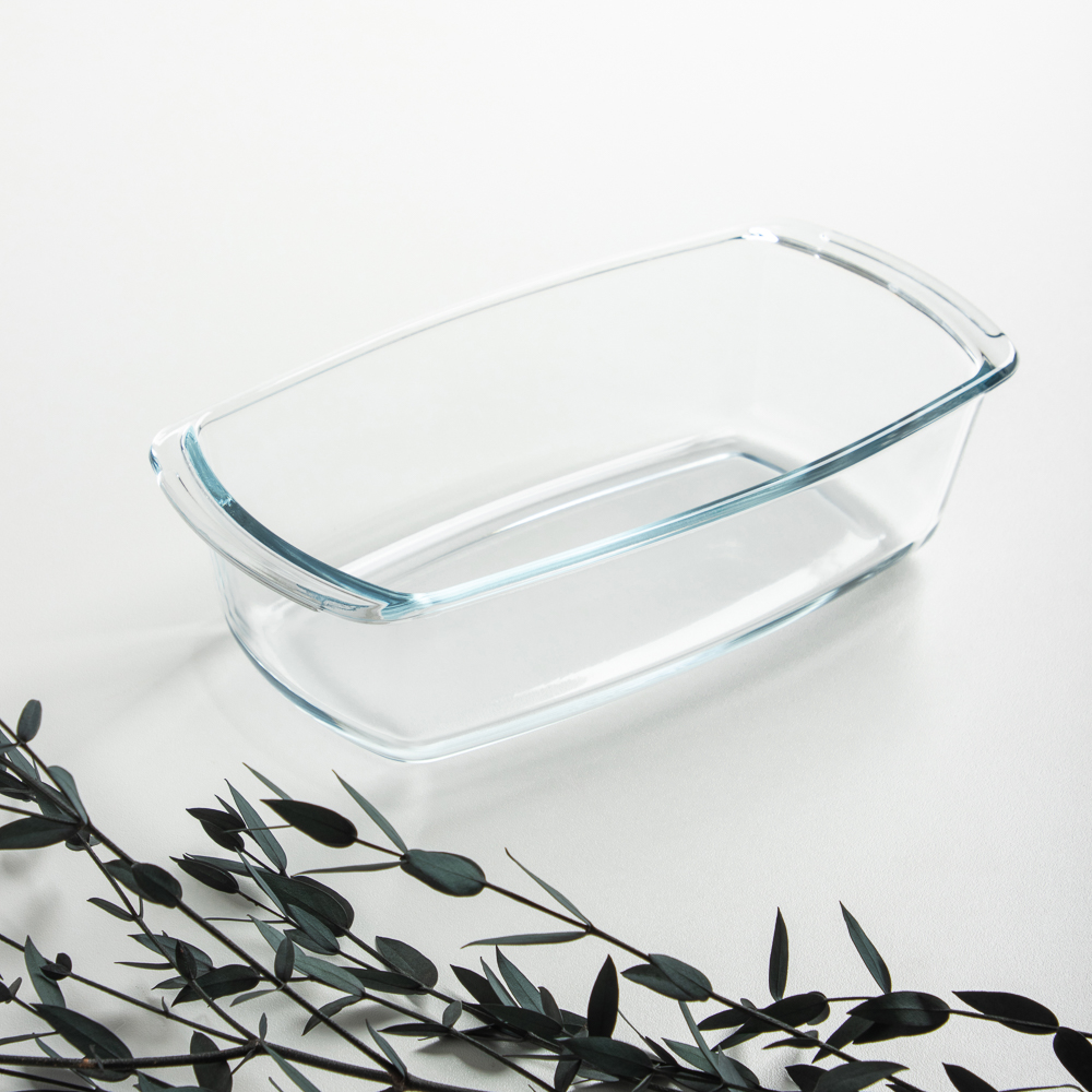 SATOSHI Форма для запекания жаропрочная прямоугольная, с ручками, узкая, стекло, 27х14х7,2см, 1,5л - #7