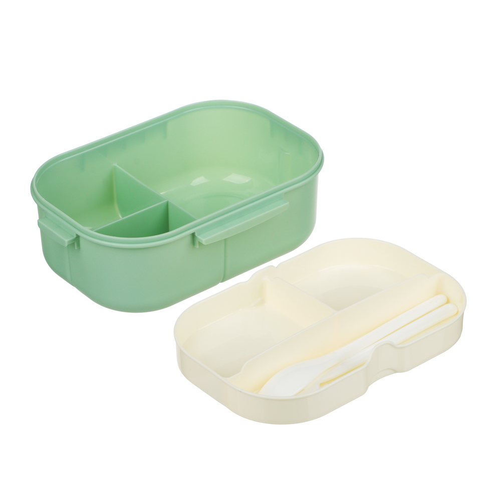 Ланч-бокс, 1200мл, со столовыми приборами (ложка вилка) РР - #4