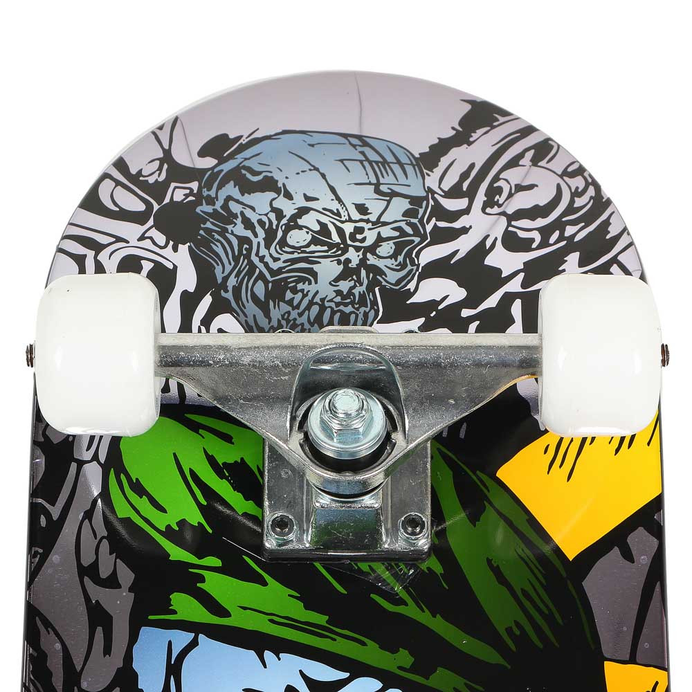 SILAPRO Скейт 70х20см, 4х колесный (PU 5032мм, ABEC-7), крепление алюм, дека пластик, до 85кг - #6