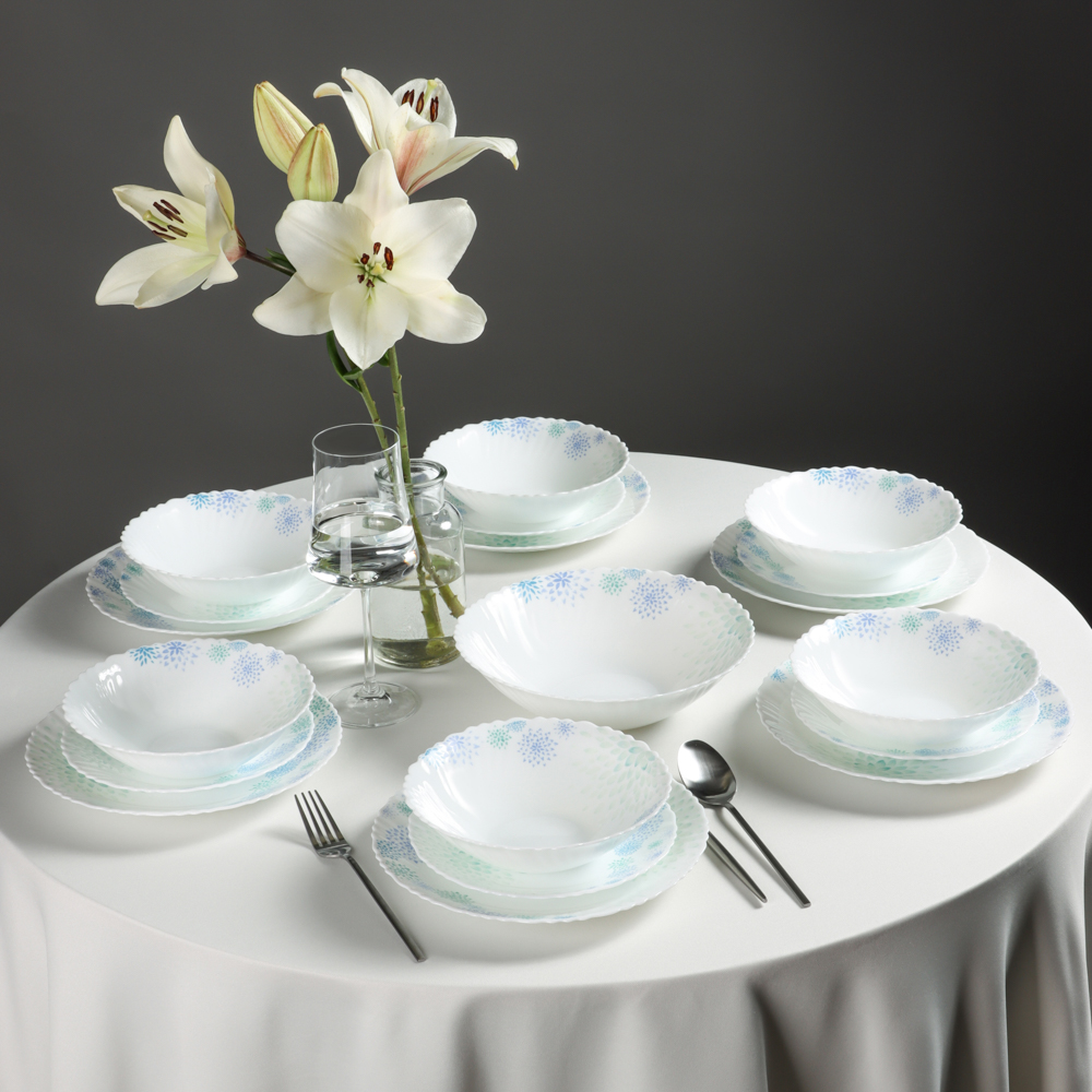 MILLIMI Асиано Набор столовой посуды 19 пр., опаловое стекло - #10