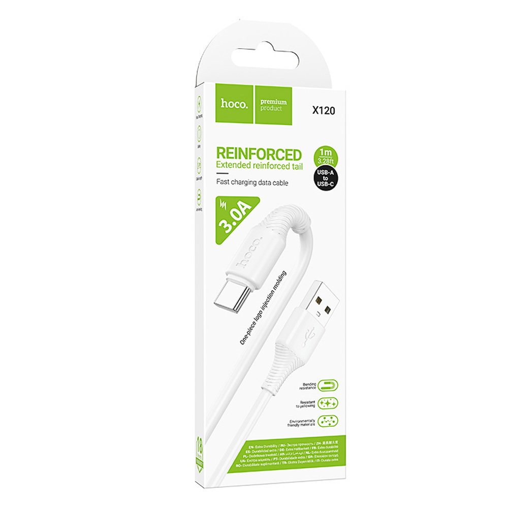 hoco. Кабель для зарядки модель X120, USB-C 1м, цвет: белый - #2