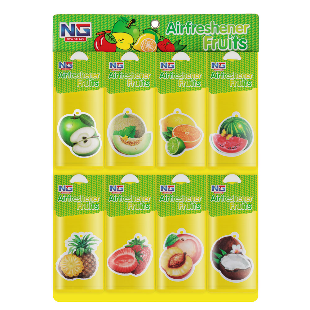 NEW GALAXY Ароматизатор бумажный "Фрукты", 4,2гр., дисплей 80 штук, цена за 1шт - #1