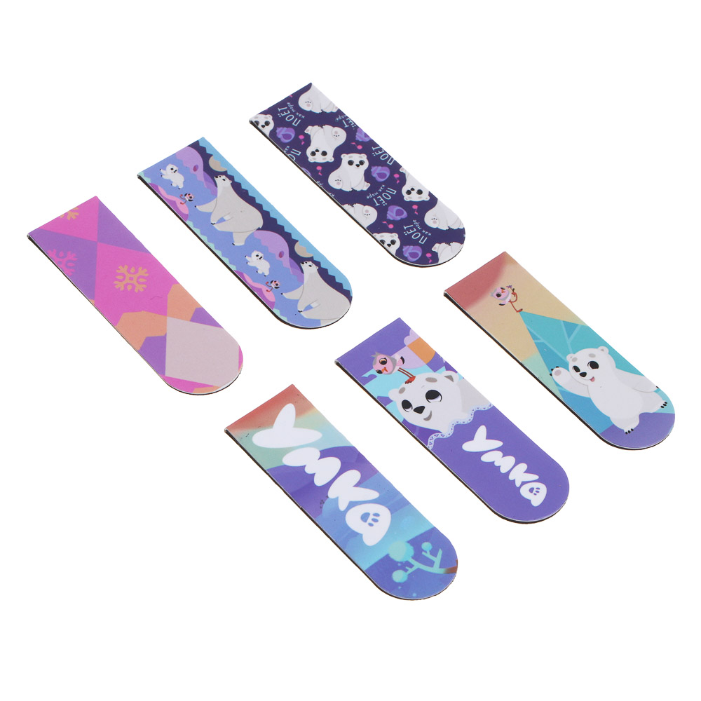 СОЮЗМУЛЬТФИЛЬМ Магнитные закладки, 6 штук, 12x1,9см, размер упаковки 18,3x10,3см, 2 диз. - #2