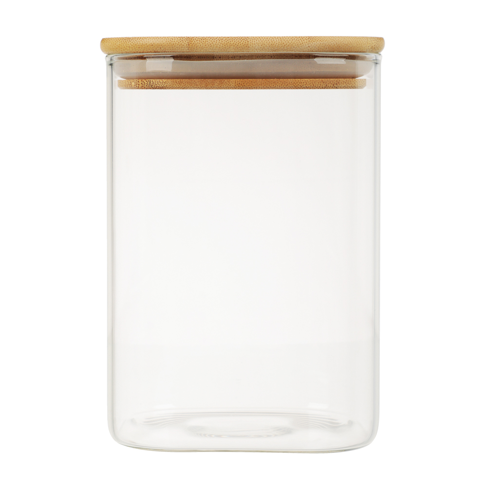 VETTA ЭКО Вуд Банка для хранения 1000мл, 14,5х10х10см, стекло, бамбук - #2