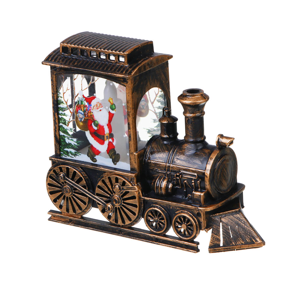 СНОУ БУМ Светильник декор. LED в виде паровоза, 13,4x5х11см, PP, 3хAG13, 1 режим, 3 дизайна - #1