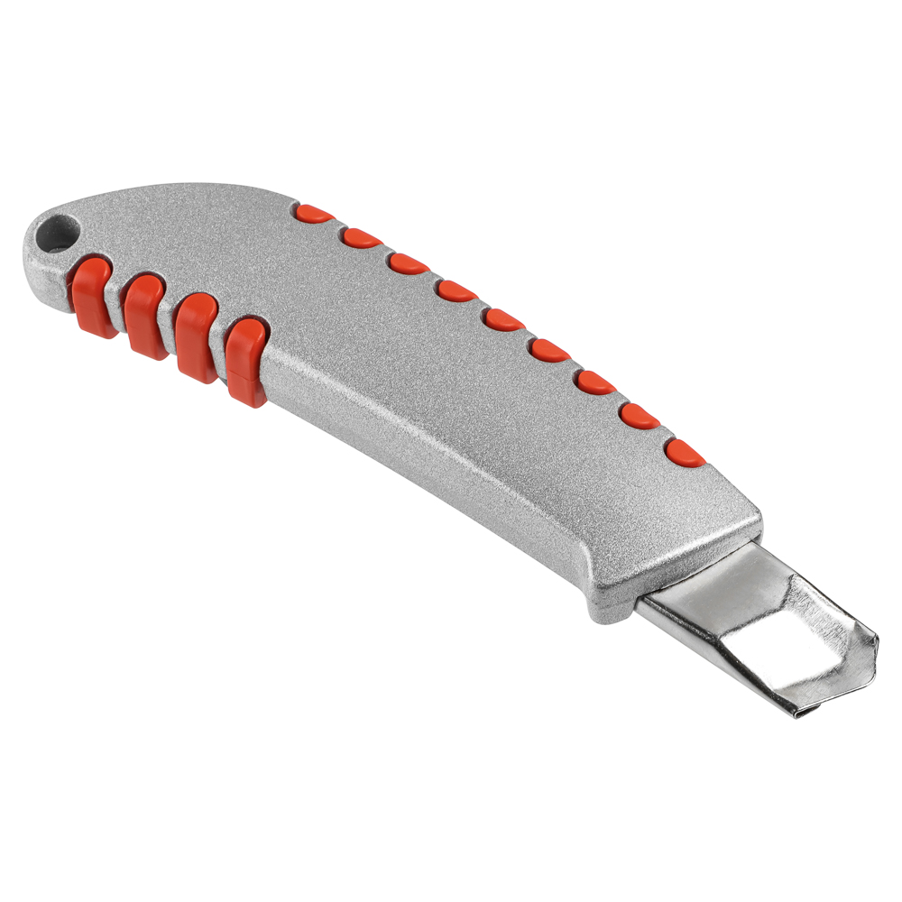 ЕРМАК Нож универсальный 18мм, метал.направ., Twist lock, метал.корпус+TPR, блистер - #4