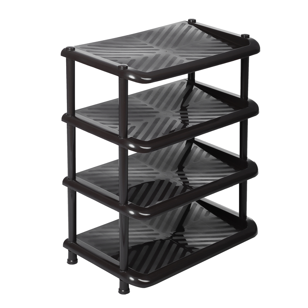 Этажерка для обуви "Комфорт", 52,5х34х33см, 4 полки, коричневая - #1