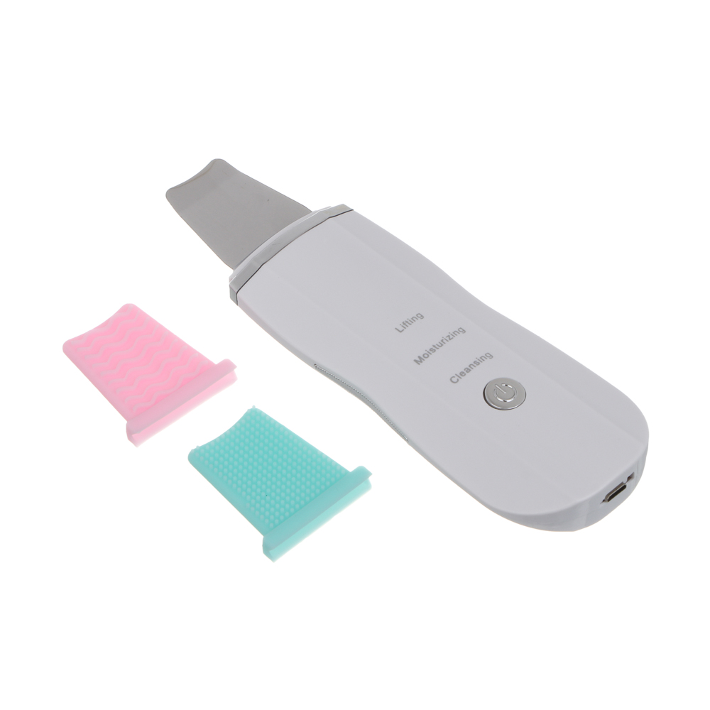 LEBEN Аппарат для массажа и чистки лица, 3 режима, 2 насадки, 200мАч, белый - #1