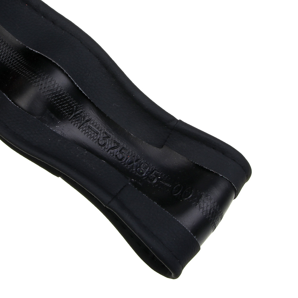 ЕРМАК Оплетка на руль, полиуретан(PU), размер 38 см, перфорированная вставка, черно-серая - #6