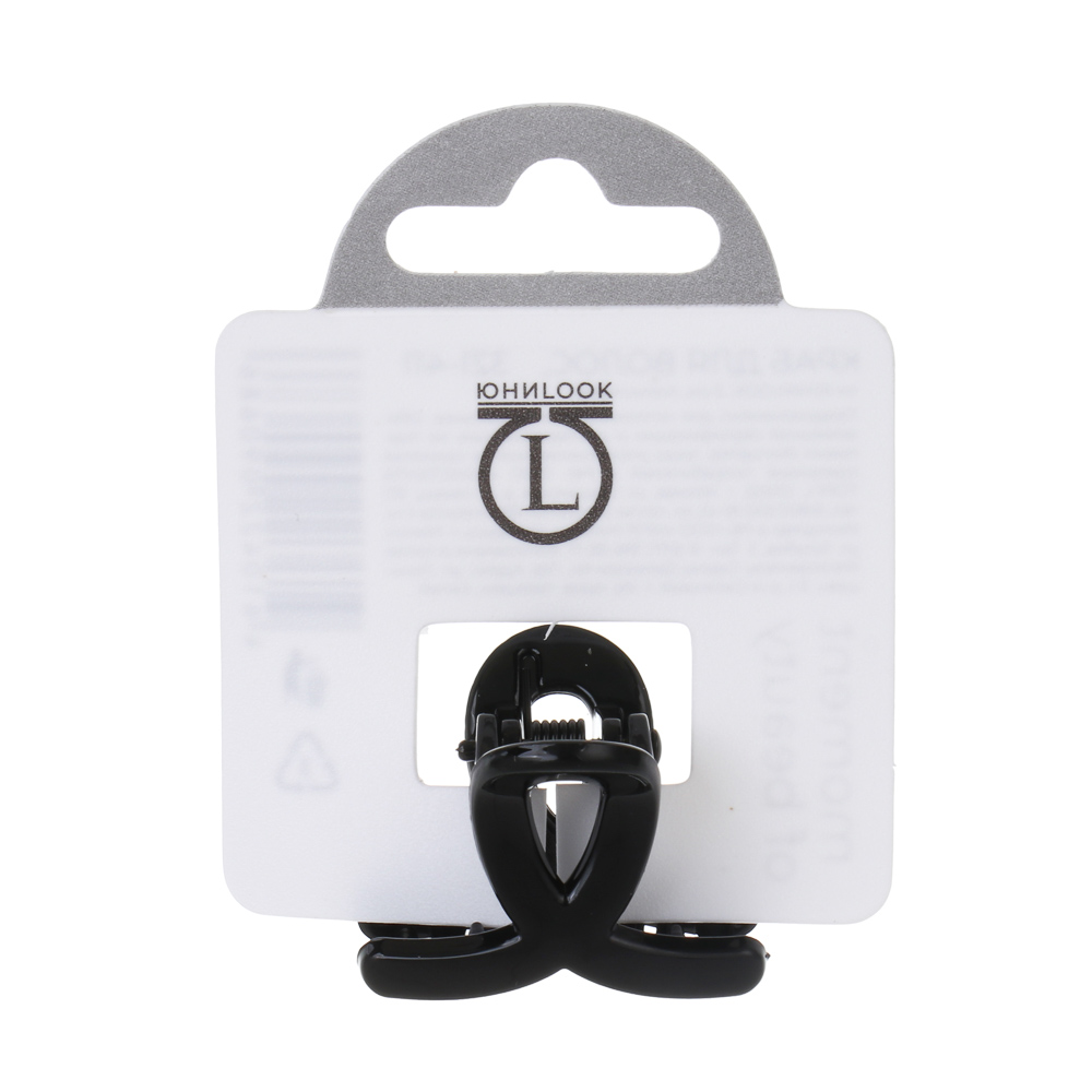 Краб для волос, тм ЮНИLOOK, 3см, полистирол, 4 цвета, #15 - #5