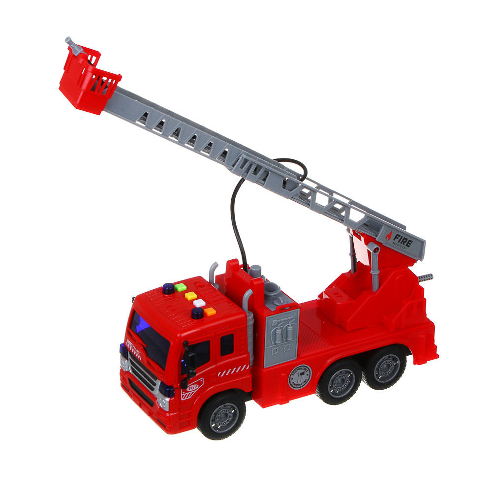 ИГРОЛЕНД Пожарная машина, свет, звук, стреляет водой, 3хAG13, PP, 29х10,5х17,5 см - #7