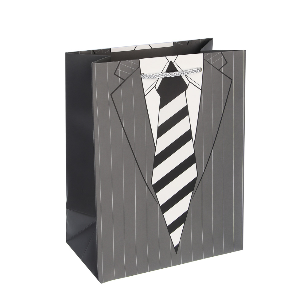 Пакет подарочный бумажный тм LADECOR M 18x23x10 см, для мужчин арт 1, 8 дизайнов - #2