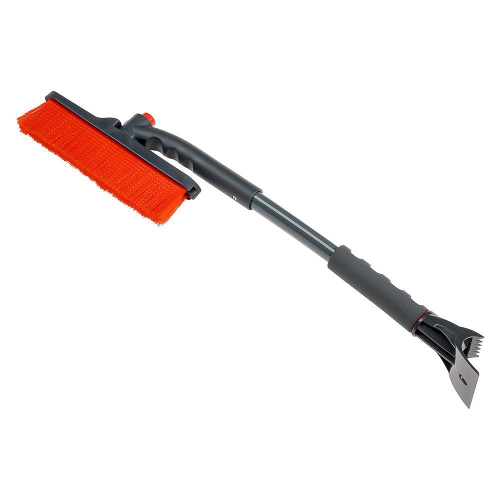 ЕРМАК Щетка для уборки снега со скребком, поворотный механизм, 61 см - #1