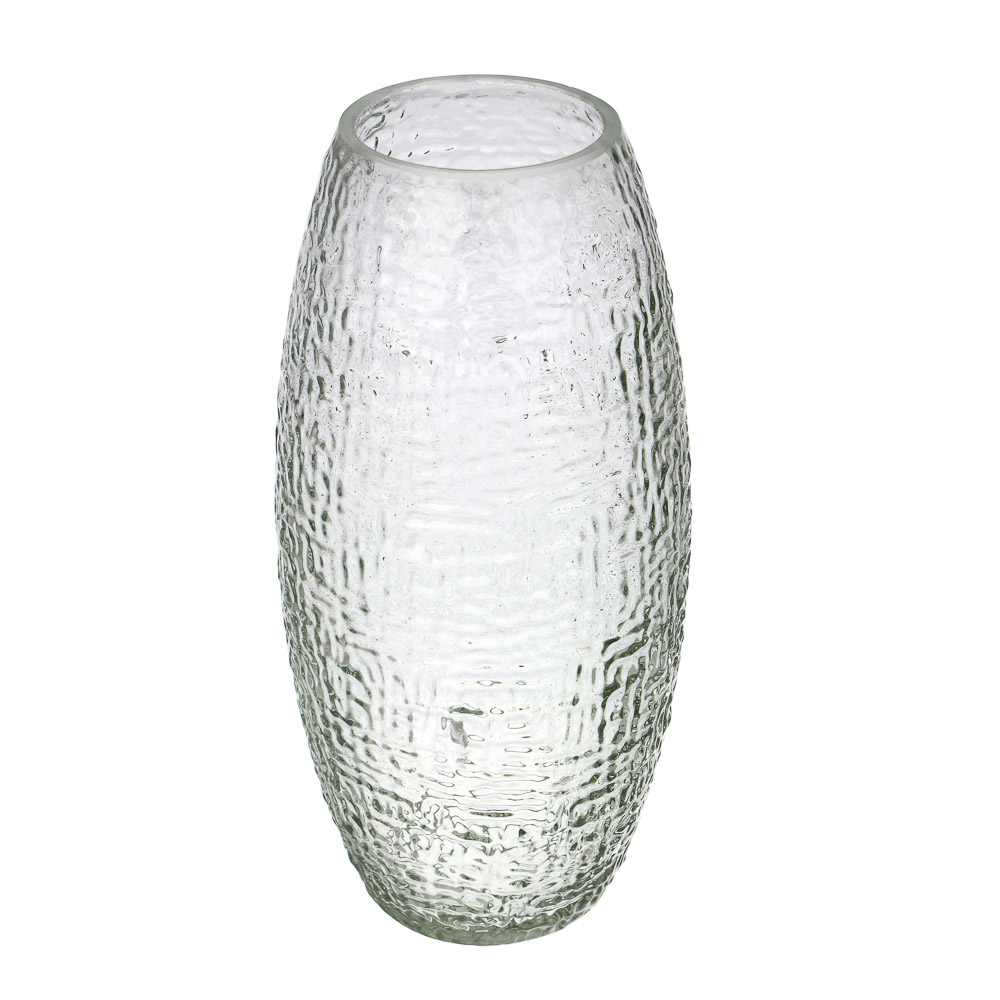 Ваза, 10х19,5 см, стекло, прозрачная - #1