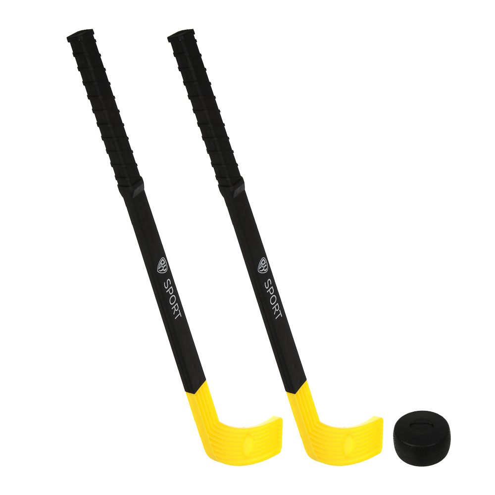 BY SPORT Набор для хоккея, клюшка 2шт, шайба 1шт, РР, детский - #1