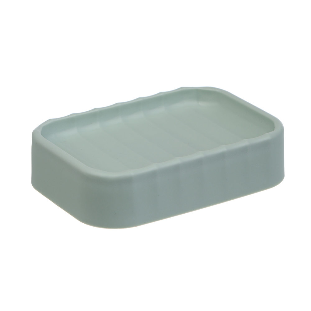 Мыльница тм VETTA Сидней, пластик, PP, оливковый, 11,4x7,3x2,8см - #3