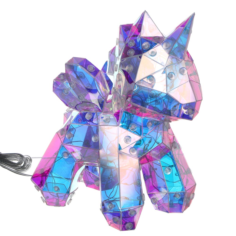 СНОУ БУМ Единорог, 13х20 см, 70 LED, постоянное свечение, USB - #4