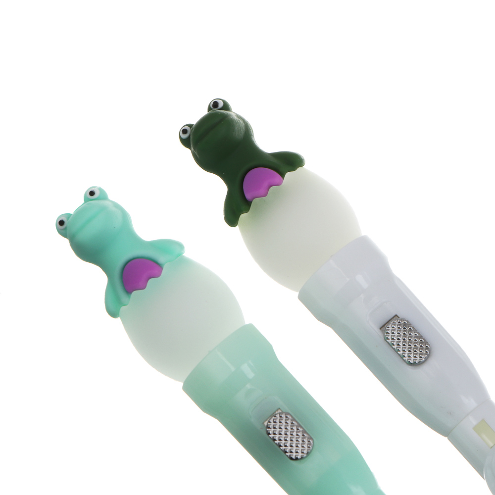 Ручка шариковая синяя с подсветкой "Дино", 2 вида - #6