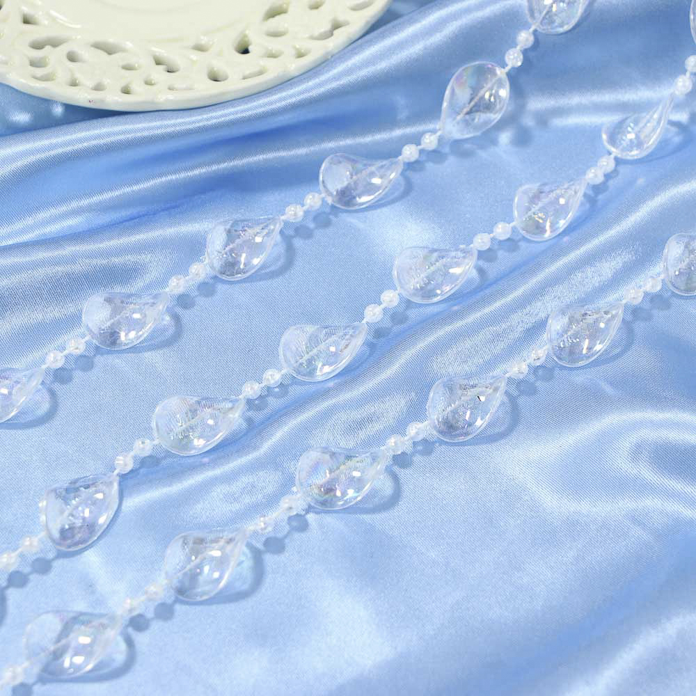 СНОУ БУМ Бусы декоративные 1x270 см, прозрачный, 26-571 - #4