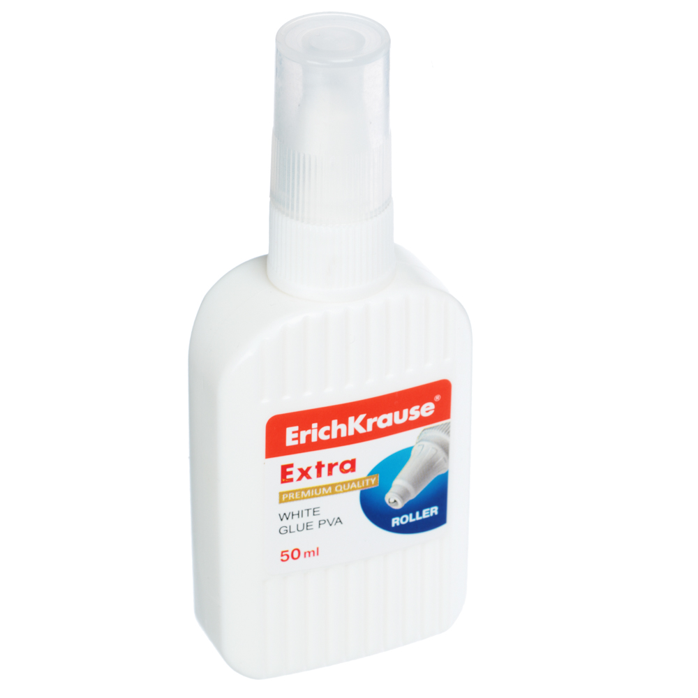 Erich Krause Клей-роллер ПВА 50 гр в пластмассовой бутылочке, 2876 - #1