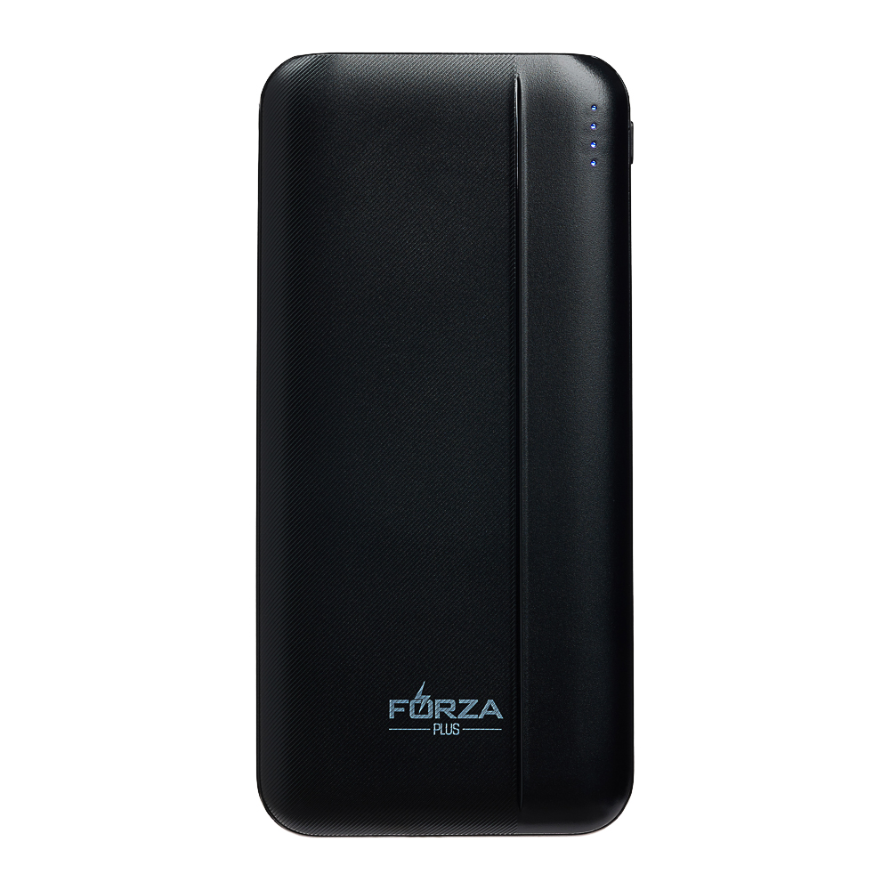 FORZA Аккумулятор мобильный, 10000мАч, 2xUSB-A, 1xUSB-C, 1xMicro-USB, ребристый, 10W, черный - #3