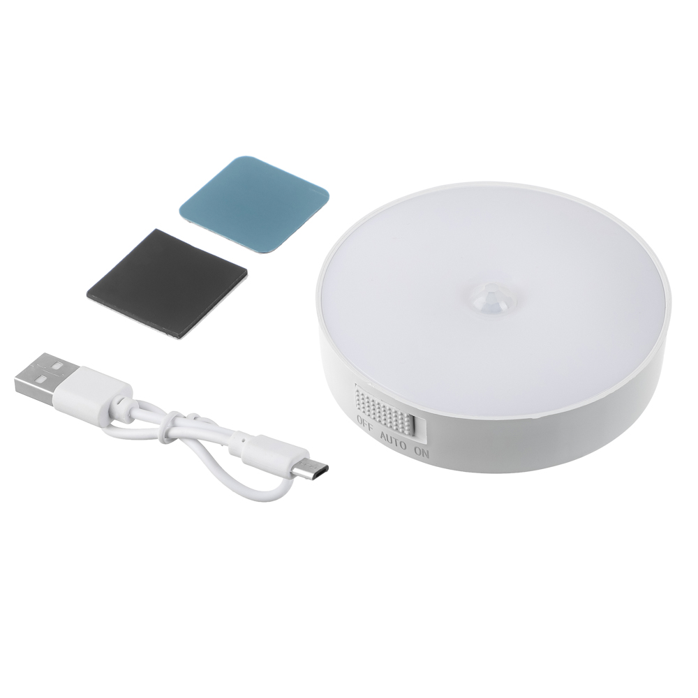 BY Светильник настенный с датчиком движения Move, акб. 332мАч,Type-C, 80x80x20мм, белый - #1