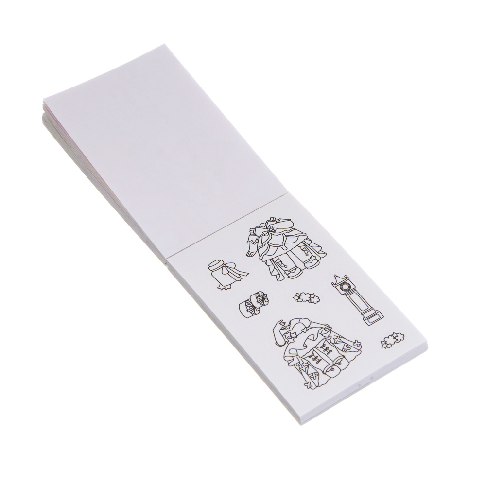 Раскраска детская с наклейками "Переодевашки", 4х6см, бумага, микс - #7